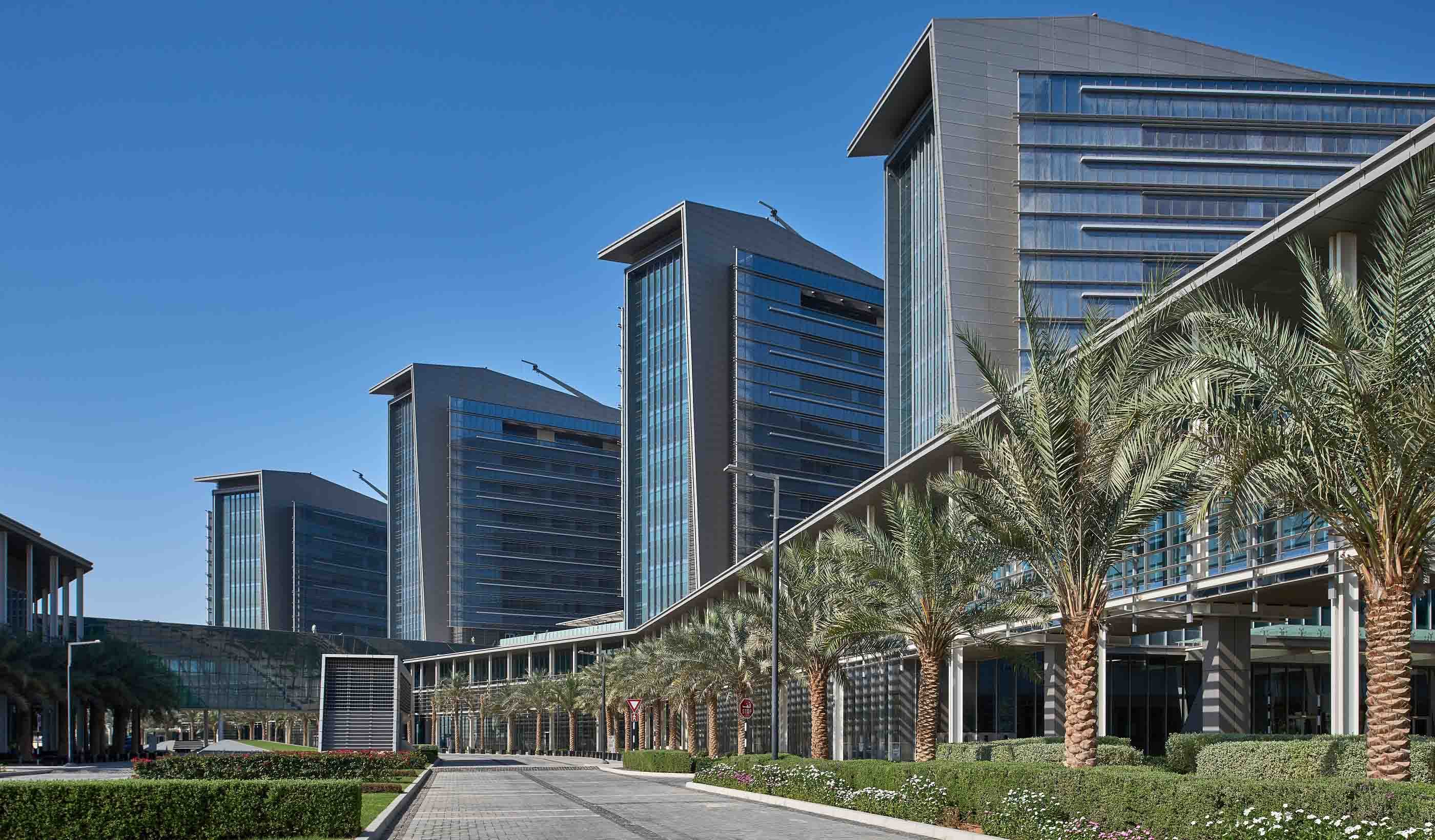 Al Mafraq Hospital — healthcare facility exterior.