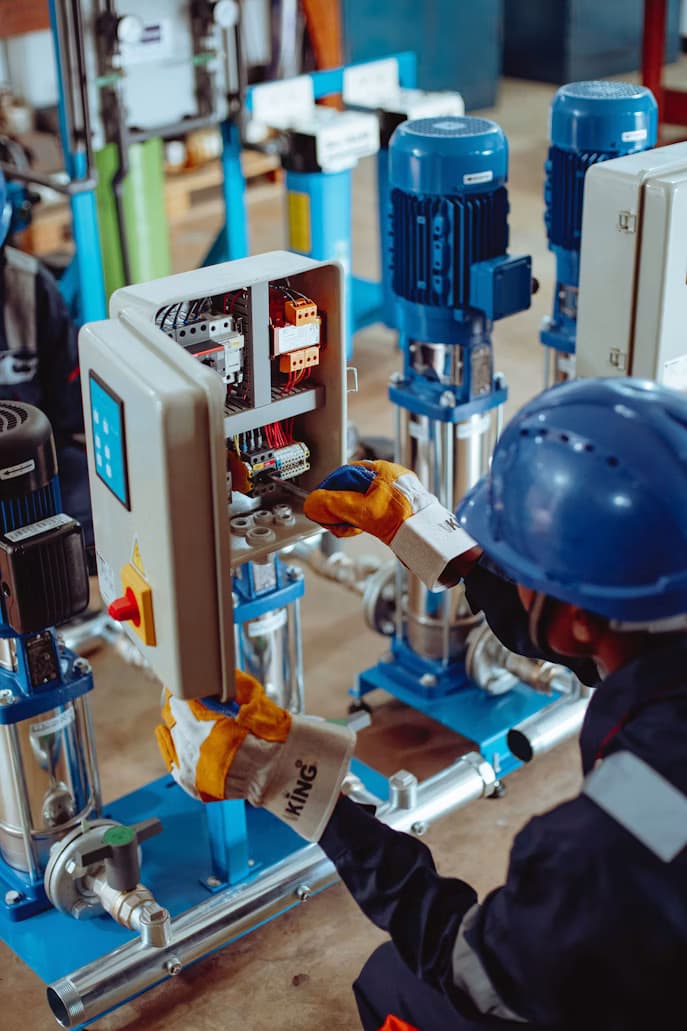 Electrical panel testing and commissioning.