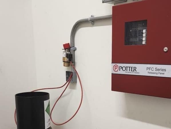 Fire life safety systems during commissioning.